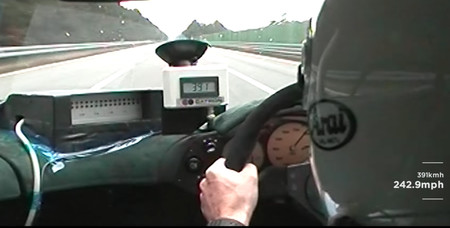 Así rozó los 391 km/h el McLaren F1 en 1998