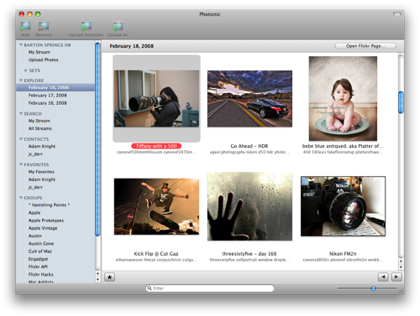 Photonic, cliente de Flickr para Mac