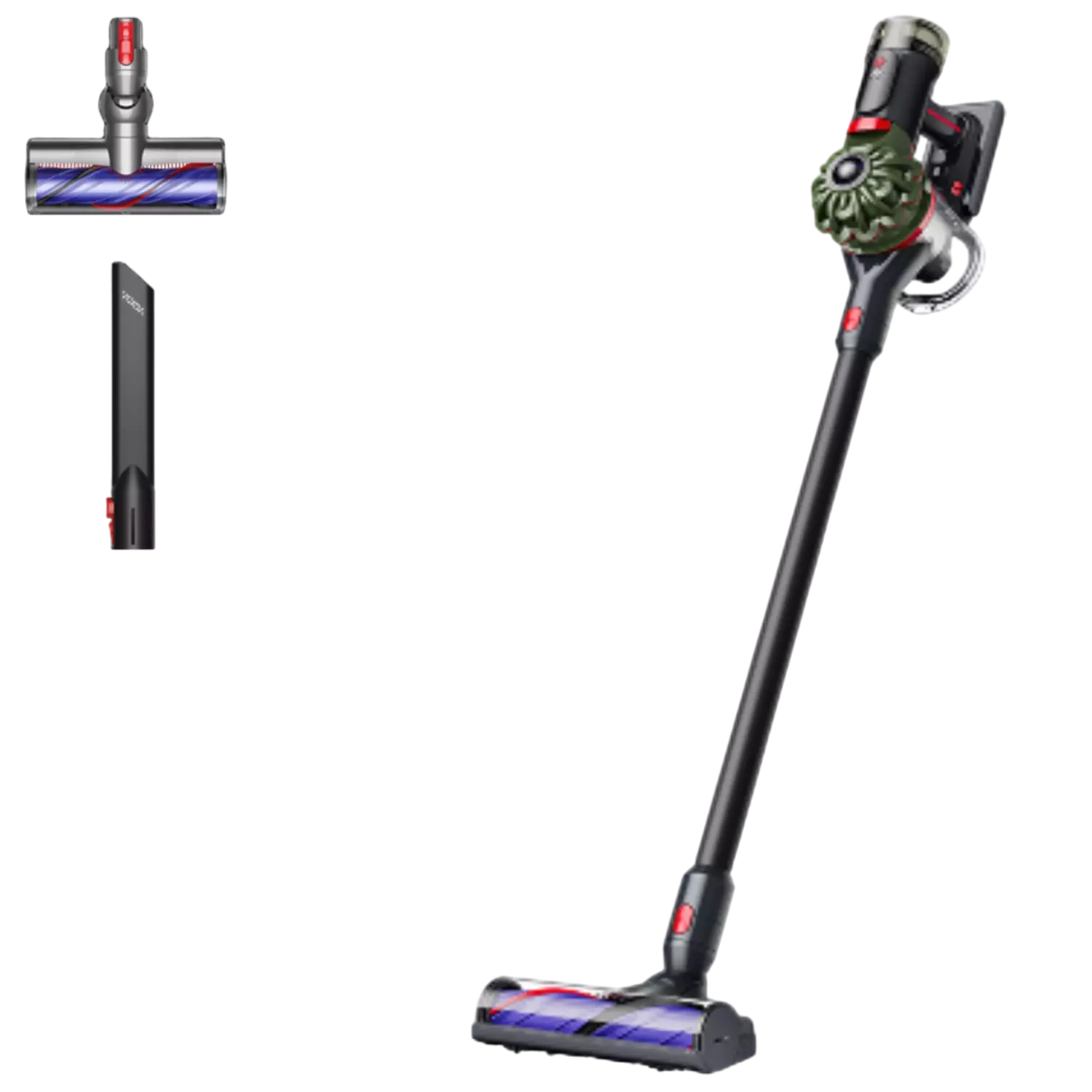 Aspirador escoba - Dyson V8 Cyclone, Potencia succión 150 W, Autonomía 60 min, Rinconera, Negro

