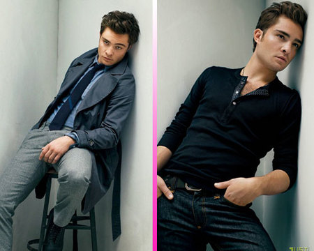 Ed Westwick y Sacha Baron Cohen tremendos, a su manera, para GQ
