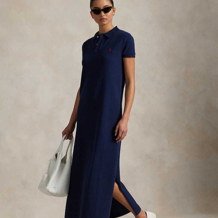 Polo Ralph Lauren - Vestido tipo polo de algodón.
