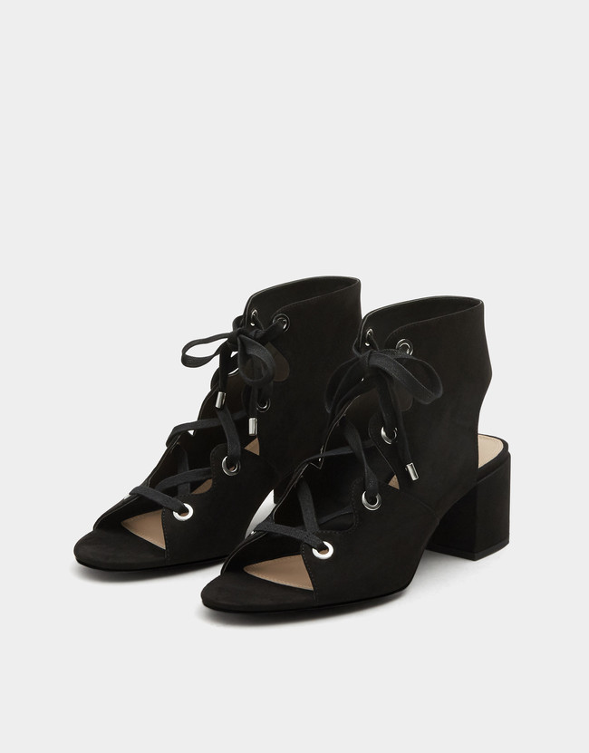 sandalias negro lowcost