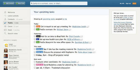 Gestión de tareas con Highrise