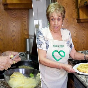 Conchita, abuela cocinera, confiesa su receta de tortilla de patatas: “Hay que añadir un huevo por cada patata" 