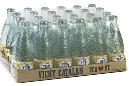 Vichy Catalán Agua Mineral con Gas botella cristal 250 ml. - [Pack 24]