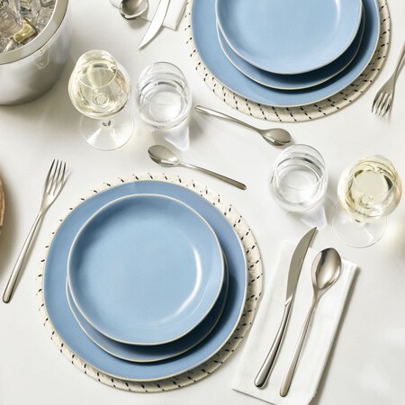 Vajilla De 18 Piezas Gres Azul Maisons du Monde rebajados