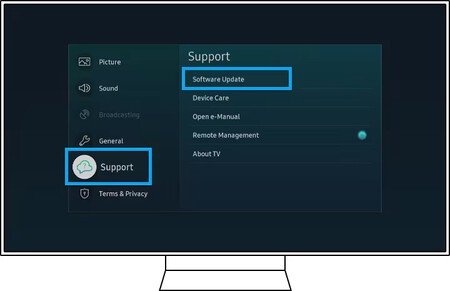 actualización de software
