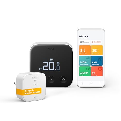 tado° Termostato inteligente X, Starter Kit, termostato con cable y Bridge X