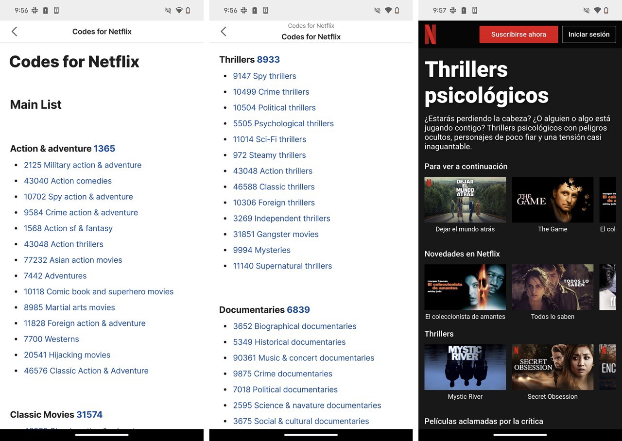 Con estos códigos puedes acceder a las categorías ocultas de Netflix y ...