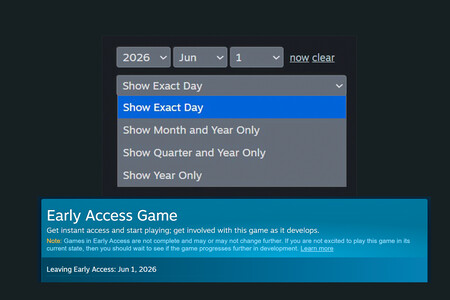 Steam acaba con el "misterio" de los Early Access. Valve introduce la función más esperada para saber cuándo sale la versión 1.0 de tus juegos