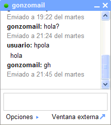 GTalk en español desde GMail en algunas cuentas