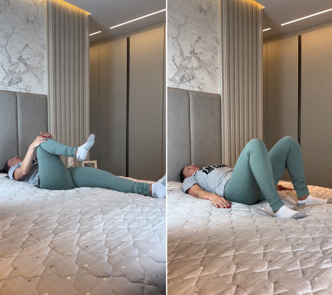 Pilates en cama para mayores de 60 años