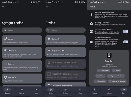 背面をダブルタップ Android