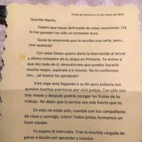 La carta de un profesor que ama enseñar y aprender cada día de sus alumnos