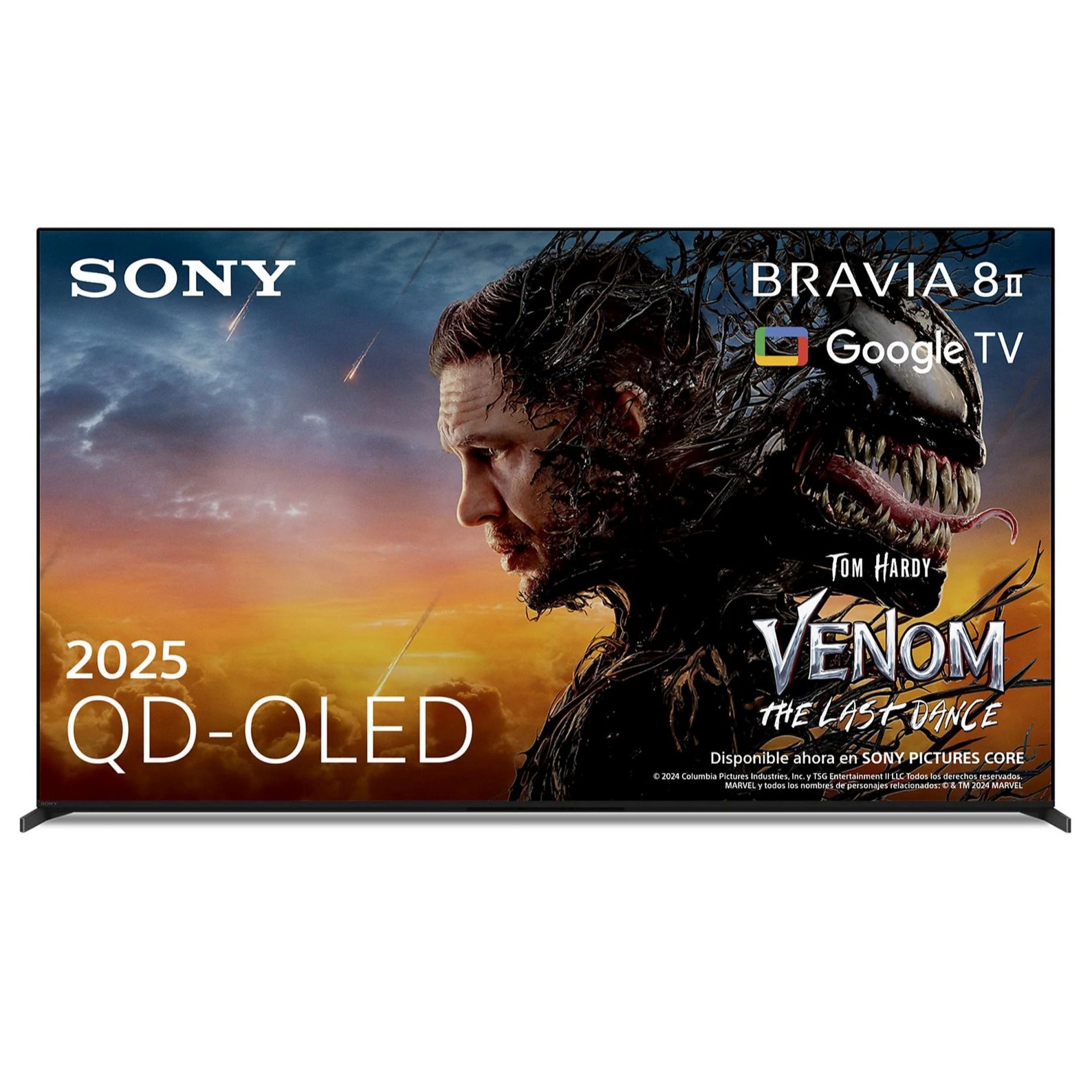 Sony - TV 65' Sony BRAVIA 8 II K65XR8M25BP OLED, 4K HDR, 120Hz, Google TV, Smart TV, Procesador AI XR, Acoustic Surface Audio, Dolby Vision, Dolby Atmos.