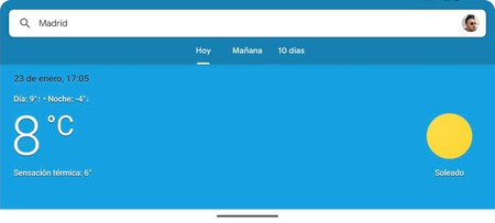 Tiempo Google Horizontal