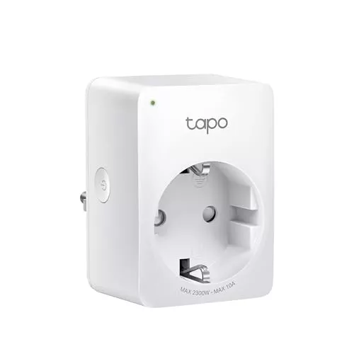 Tapo P100MA - Mini enchufe inteligente con Wi-Fi habilitado para Matter, funciona con Alexa, 2,4 Ghz, ideal para programar la conexión/desconexión y ahorrar energía