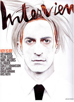 Marc Jacobs portada de Interview