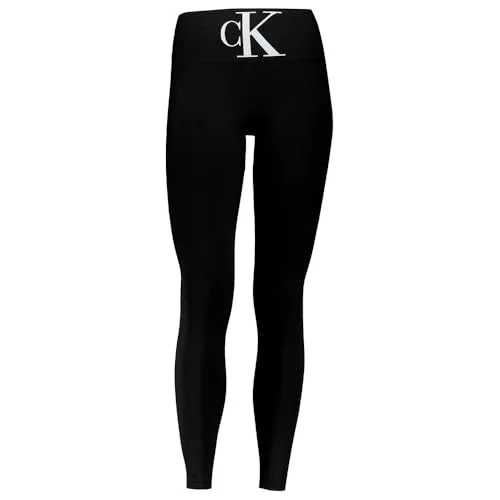 Calvin Klein High-Waist Monogram, Mujer, Leggings, Negro (Nuevo), M