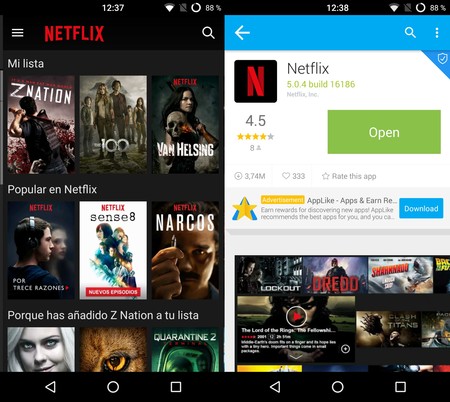 no puedo instalar netflix en play store