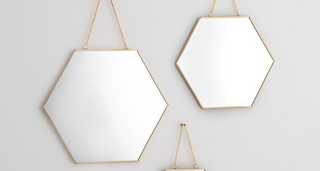 Lote de 3 espejos decorativos en distintos tamaños por 17,99 euros en La Redoute