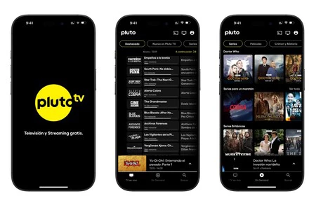 iPhoneのPluto TVアプリ