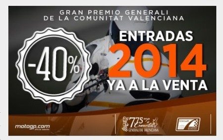 Las entradas para el Gran Premio Generali de la Comunitat Valenciana 2014 con descuento