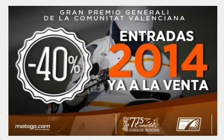 Las entradas para el Gran Premio Generali de la Comunitat Valenciana 2014 con descuento 