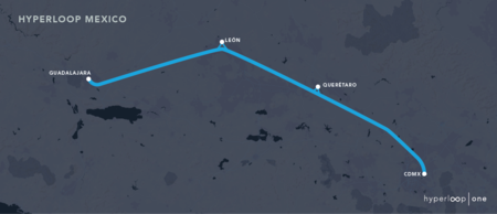 Mexloop, al estilo de Elon Musk, quiere conectar CDMX con Guadalajara en 40 minutos a más de 1,000 km/h