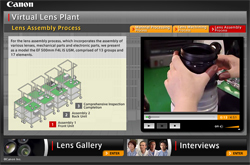 Virtual Lens, Canon muestra el proceso de construcción de sus lentes
