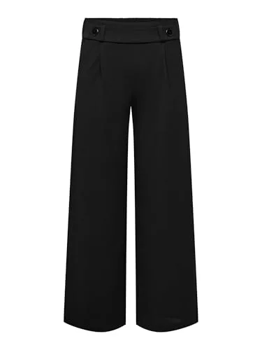 JDY Jdygeggo New Long Pant Jrs Noos Pantalones, Black/Detail: Black Buttons, M / 32L para Mujer