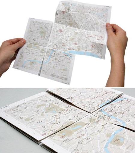 Zoomable Paper Map, mapa de papel con zoom