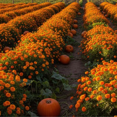 Este campo cerca de Querétaro es la escapada perfecta para tomarte fotos entre calabazas y flores de cempasúchil