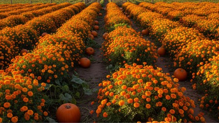 Este campo cerca de Querétaro es la escapada perfecta para tomarte fotos entre calabazas y flores de cempasúchil