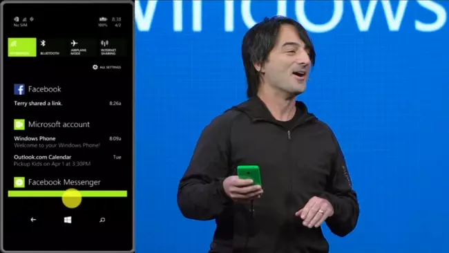 Action Center de Windows Phone 8.1