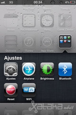 Accesos directos a funciones básicas en iOS 5 sin Jailbreak (I): IconSettings