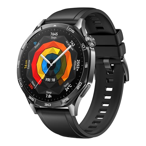 HUAWEI Watch GT 5 46mm Smartwatch, Silueta con Diseño Sofisticado, Negro