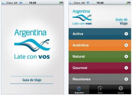 Aplicación viajera oficial de Argentina
