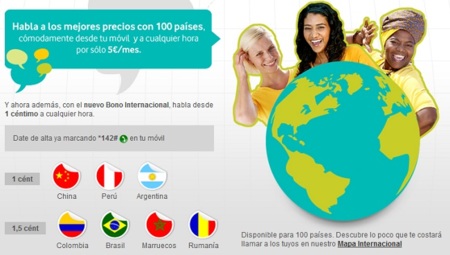 Vodafone también rebaja el precio de sus Bonos para llamadas Internacionales desde 1 céntimo el minuto