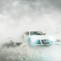 El fotógrafo que nos hace dudar si este Audi R8 es de verdad o es de juguete