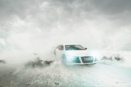 El fotógrafo que nos hace dudar si este Audi R8 es de verdad o es de juguete