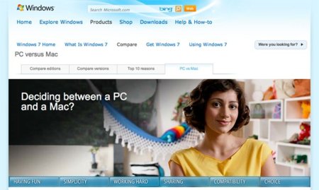 Microsoft abre una sección en su web comparando PC y Mac