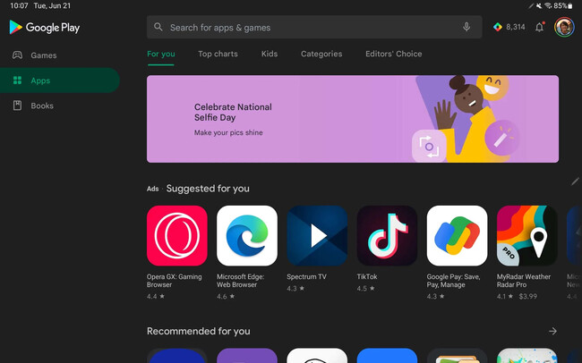 Play Store Tablets