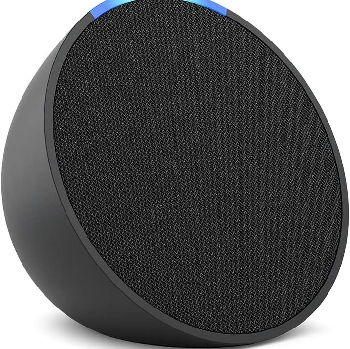 Amazon Echo Pop (modelo más reciente): nuestra bocina más pequeña que se adapta a cualquier habitación (negro)

