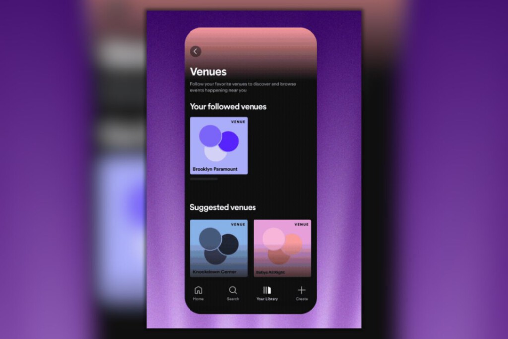 Spotify estrena Venue, una función para los usuarios que aman escuchar música en vivo: cuando la hiperpersonalización de las plataformas por fin resulta útil 