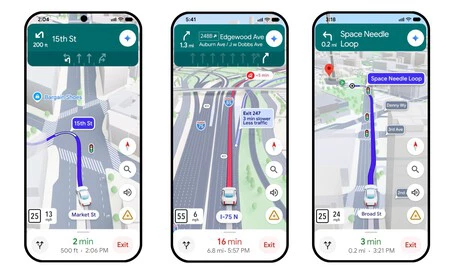 El nuevo aspecto de Google Maps es similar a lo que Apple lleva años ofreciendo