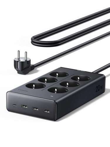 UGREEN 10 EN 1 Regleta Enchufe Multiple 6 Tomas 