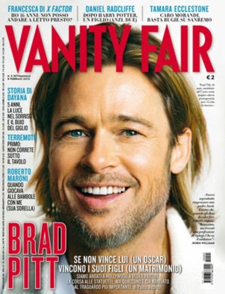 Brad Pitt hace gala de sus patas de gallo en la portada de 'Vanity Fair'