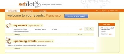 Setdot, herramienta para la planificación de eventos, lanzado públicamente