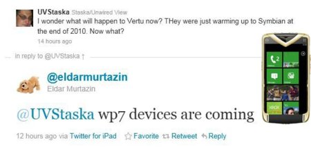 Nokia introducirá Windows Phone 7 en la gama de lujo Vertu